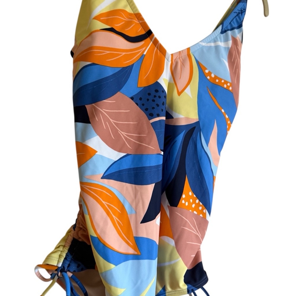 NWOT Kona Sol Tropical one piece swim suit size XL
